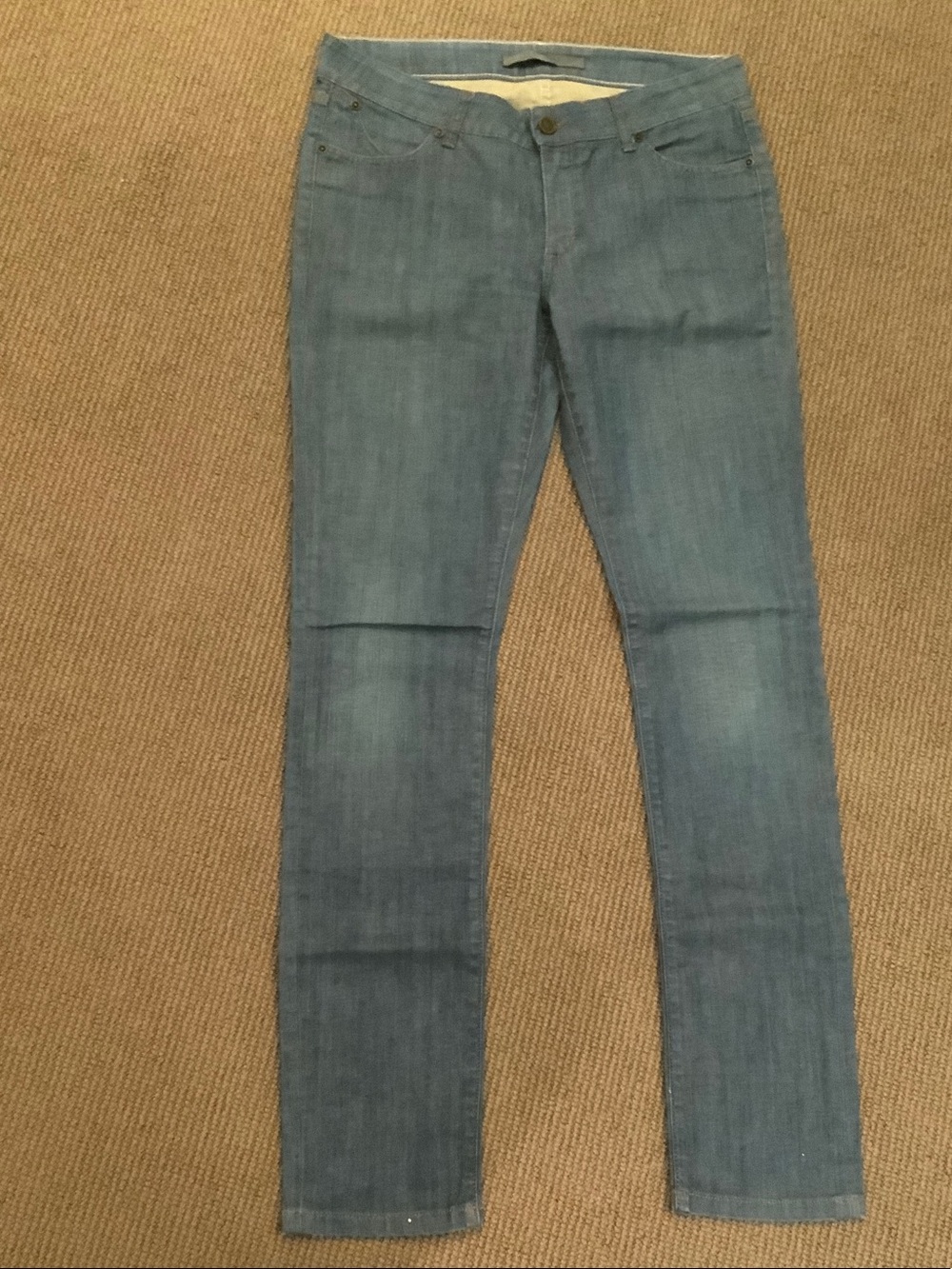 SUPERFINE Women's Faded Blue Skinny Jeans